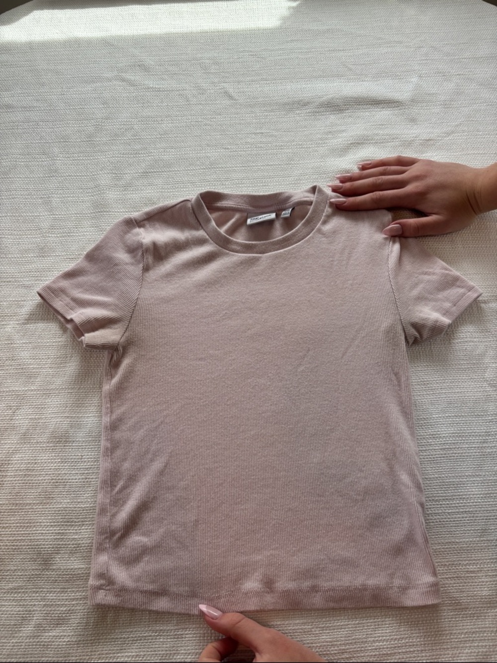 TNA Women's Short Sleeve Crew Tee in Dusty Rose